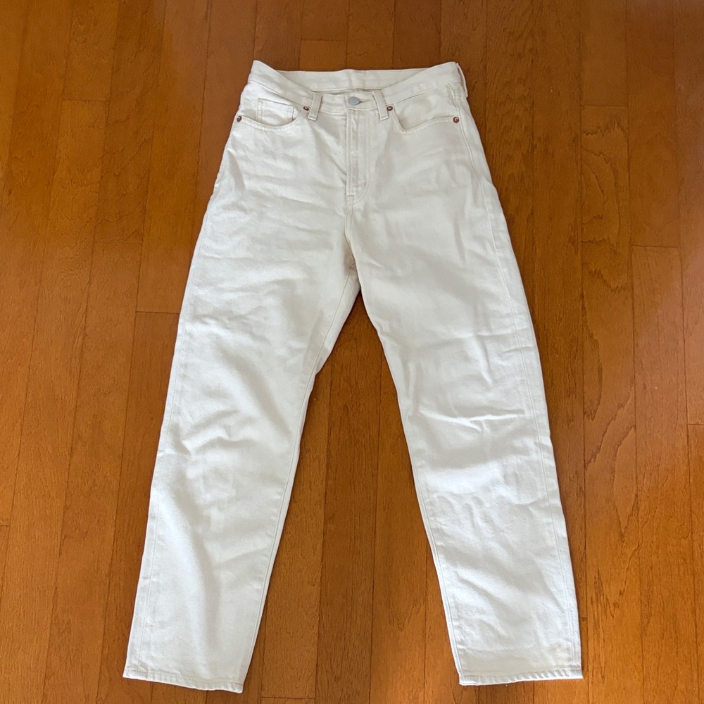 Muji white pants